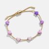 Wholesale Valentine's Day Colorful Heart Gradient Bracelet