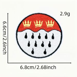 Red carnival cloth sticker 21 #