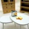 Wholesale Doll Accessories: Simulation Mini Alloy Bread Maker Kitchen Scene