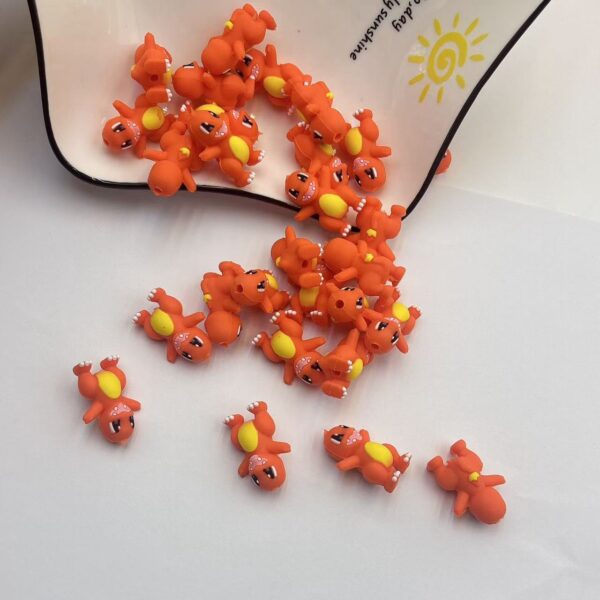 Wholesale 10pcs Printed Creative Color Cartoon Beads