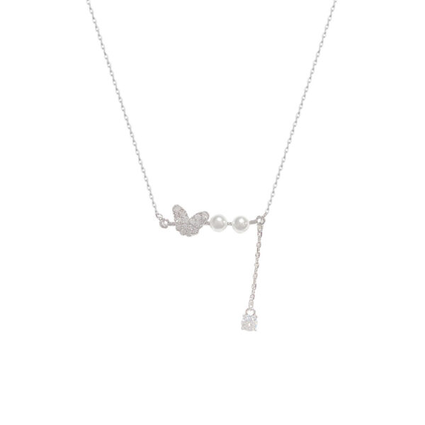 Wholesale Butterfly Pearl Tassel Necklace Lightweight Luxury