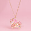 Wholesale Unicorn Necklace Containing Movable Sequins