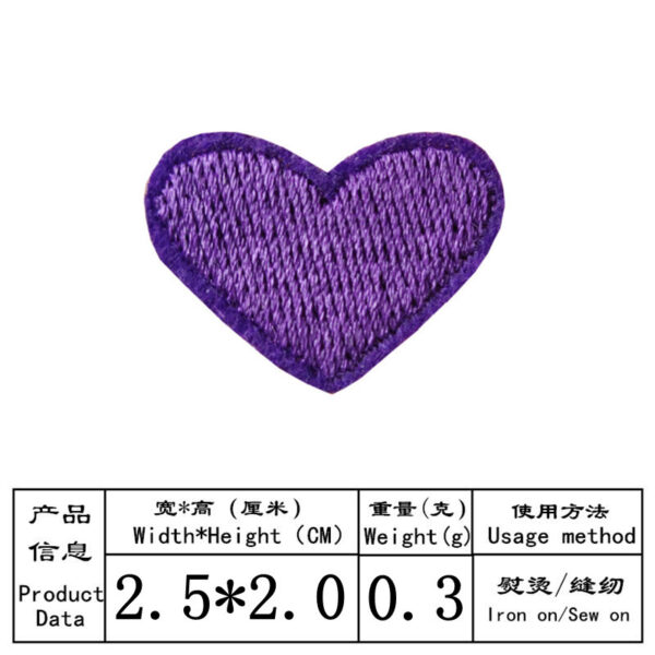 O1CN01jiI5cO1C3Uasf27kP_2893910025-0-cib Wholesale Colorful heart-shaped embroidery DIY Patches