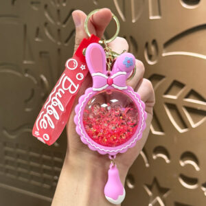 Oil-filled rabbit ear pendant-red / Single opp bag packaging