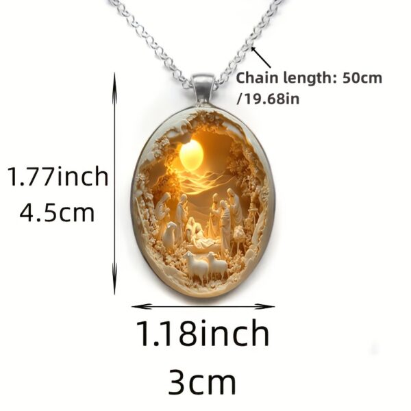 Wholesale Golden portrait necklace