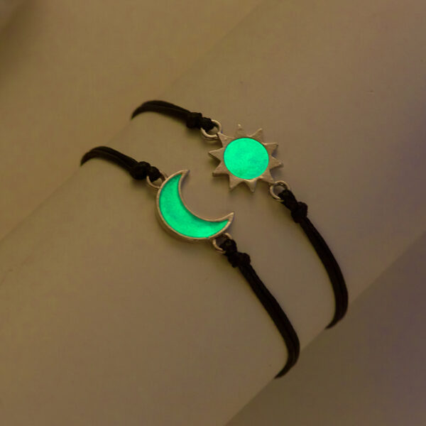 Wholesale Weaving Luminous Sun Moon Valentine's Day Hand Rope