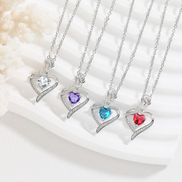 Wholesale Valentine's Day Love Rose Necklace