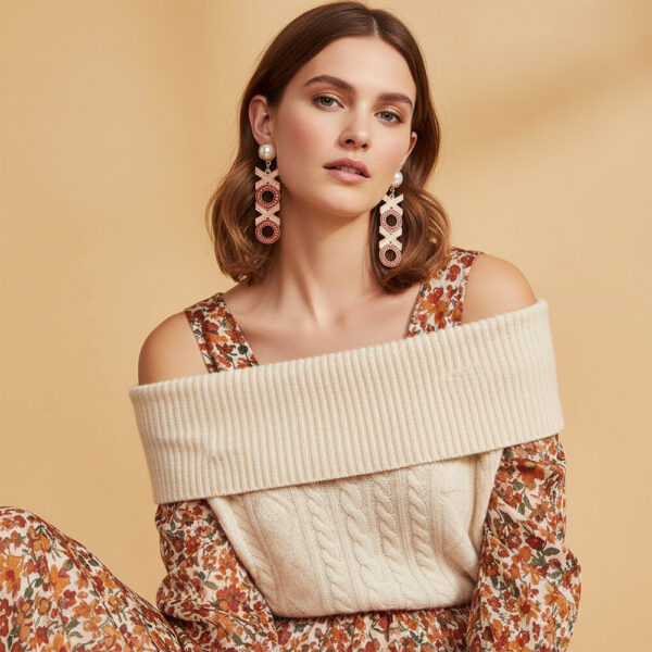 Wholesale European and American Fashion Oil Dripping Xoxo English Letter Pendant Earrings Texture Valentine's Day Letter Earrings Cross-Border Earrings for Women