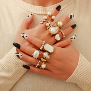 Wholesale Titanium Steel Stainless Steel Ring Vintage Round Irregular Rings