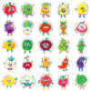 Wholesale 50 pieces of fruit and vegetable stickers graffiti cute cartoon book stickers