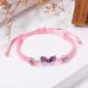 Wholesale Red Rope Flat Knot Handmade Valentine's Day Bracelet