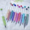 O1CN01jqcpE91okxycIj9K6_2218132465264-0-cib Wholesale Stripes and Full Rhinestones Twist-Type DIY Fancy Beadable Pens