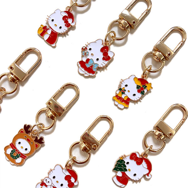 Wholesale Japanese Cute Hello Kitty Keychain Decoration Hello Kitty Bag Zipper Pull Accessory Kt Small Pendant