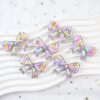 Wholesale Cartoon bow colored pearl rhinestone embroidery DIY Patches