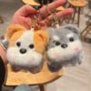 Wholesale Cartoon cute dog plush keychain