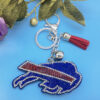 Wholesale Team Logo Diamond-encrusted Keychain