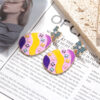 Wholesale creative metal egg eardrop design cute Easter earrings