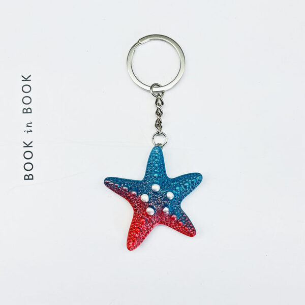 O1CN01jz4c4F1TDR1E95tm5_2219145822348-0-cib Wholesale Colorful Ocean Star Shell Metal Keychain