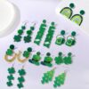 O1CN01k3TNf31D7RyBKzKGQ_2219082440169-0-cib Wholesale St. Patrick's Lucky Grass Green Earrings