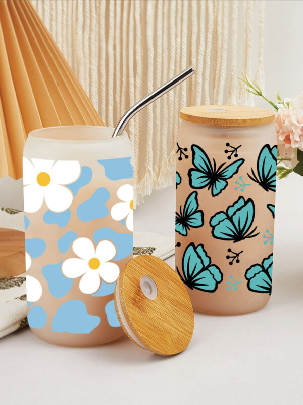 Wholesale Cartoon printing heat transfer Cup sticking 16OZ UV DTF WRAPS