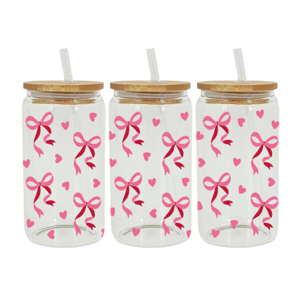 Wholesale UV Transfer Paste Glass Crystal Label Crystal Paste Cross-border Special Paste for 16oz Glass Cup 23cmX11cm