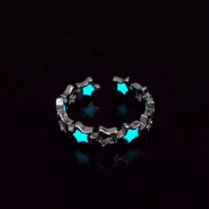 White steel blue green light