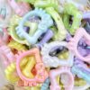 Wholesale 10pcs 34mm Cream Colorful Double sided Cartoon Cat Acrylic Beads OLY Exclusive