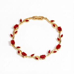 All red bracelet gold
