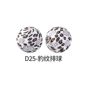 D25-Leopard print volleyball