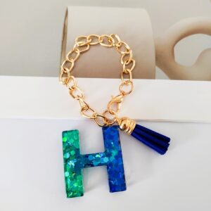 Blue chain letter h