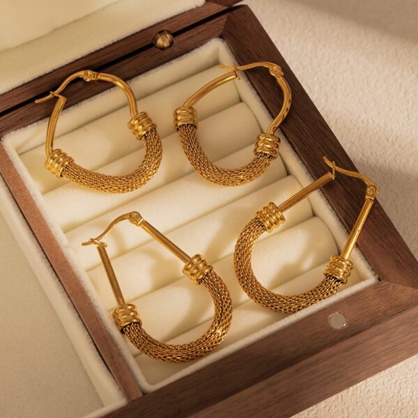 O1CN01k9NmxQ1P9XBIDaO9X_2218506891798-0-cib Wholesale stainless steel earrings gold plating high-quality earrings