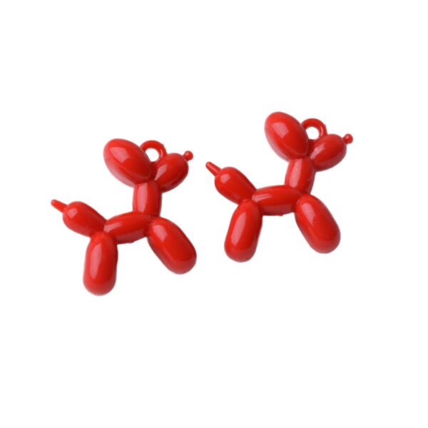 Wholesale Acrylic Transparent Jelly Balloon Dog Pendant Necklace Jewelry