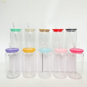 Wholesale PC plastic cup 16oz jelly colored single-layer plastic cup