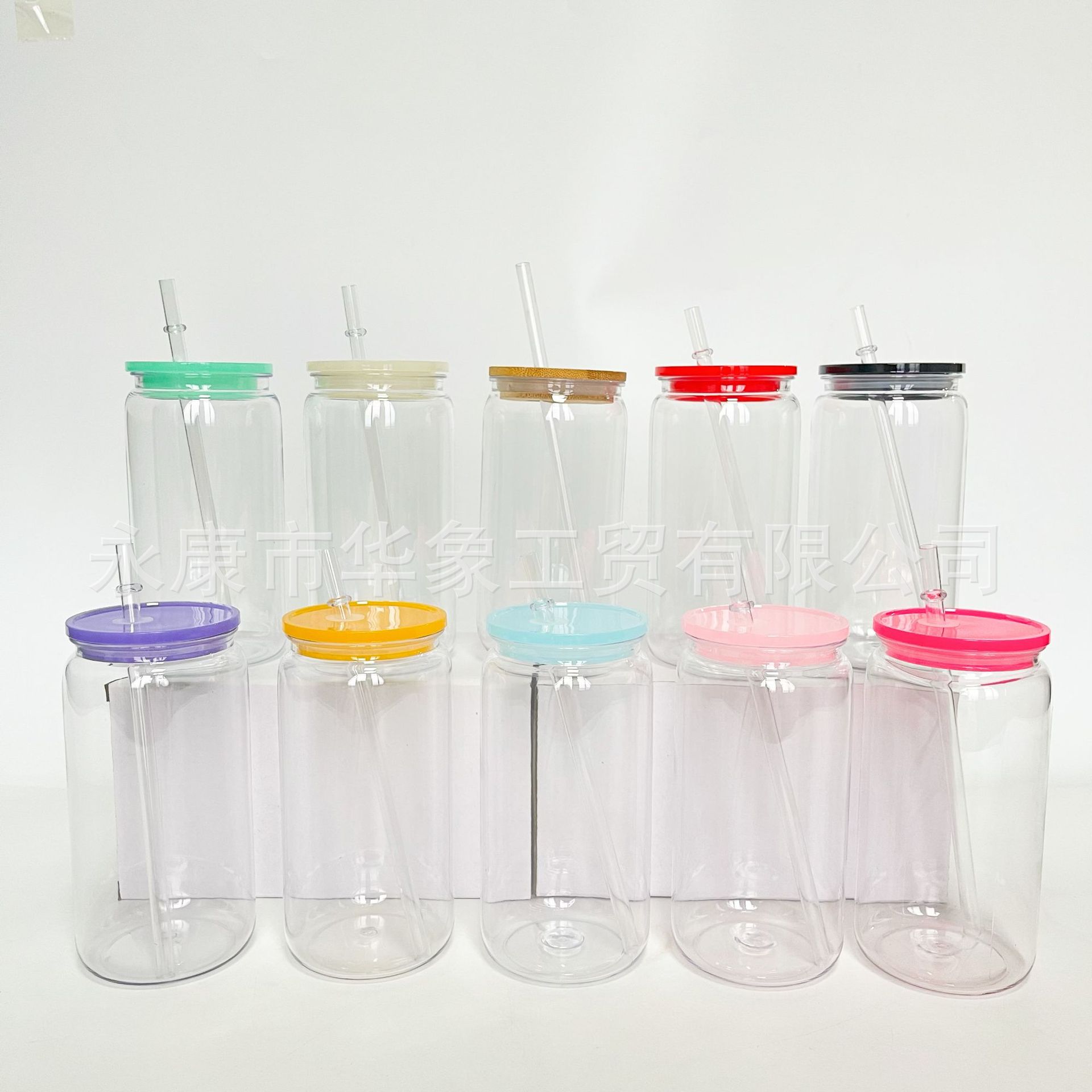 Wholesale PC plastic c 16oz jelly colored single-layer plastic c