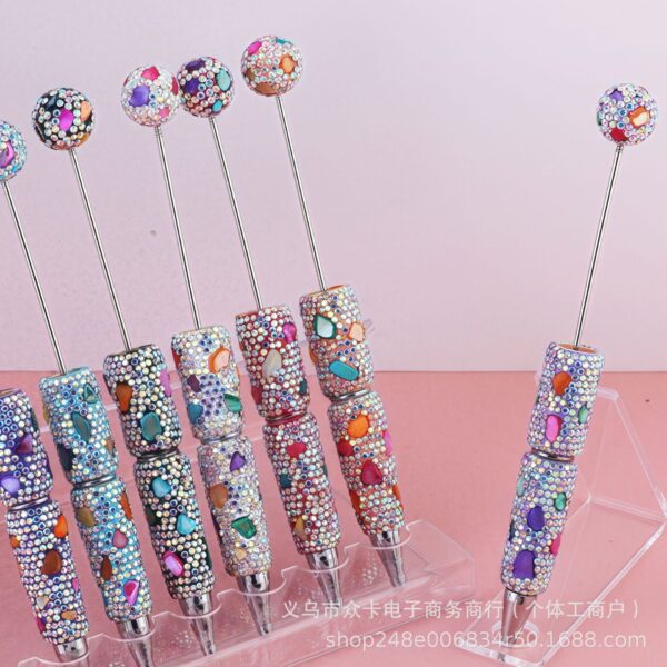 O1CN01kCixqH1okxyhmoRCA_2218132465264-0-cib Wholesale Colorful Shell Full Diamond DIY Fancy Beadable Pens