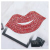 Wholesale Water Diamond Red Lips Bear Embroidery DIY Patches