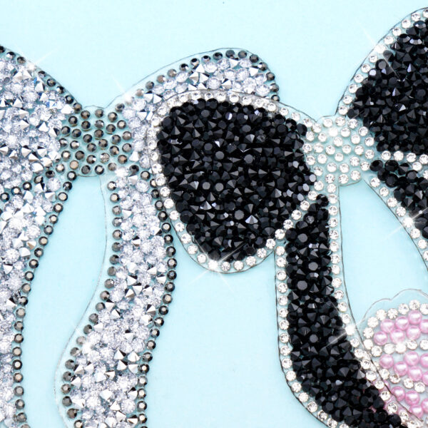 Wholesale Colorful rhinestone bow embroidery DIY Patches