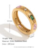 O1CN01kDtpQV2AUrQkLBpeG_2213308878207-0-cib Wholesale Gold rectangular water oplet geometric colored zircon ring