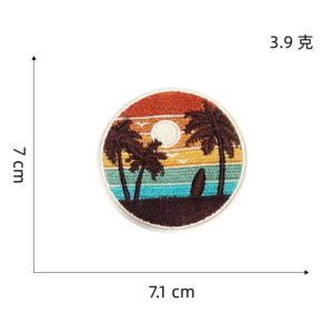 Round cloth sticker 1#
