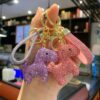 Wholesale Cute Rhinestone Pony Keychain