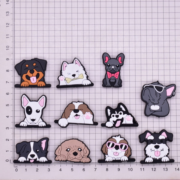 Wholesale Random 100pcs Shiba Inu Dog Cartoon Focal Beads