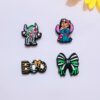 Wholesale Random 100pcs Cross-border Hot Selling New Product Silicone Cartoon Beads Stitch Series Factory Wholesale In Stock Focal Beads