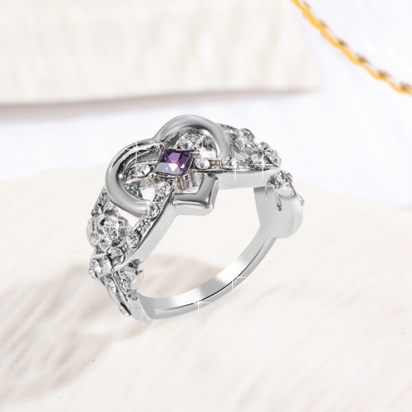 O1CN01kJiYBr1VD5sGOwS5N_2466522618-0-cib Wholesale Heart shaped zircon sier Valentine's Day ring