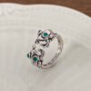 Wholesale Silver and gold diverse frog retro animal ring