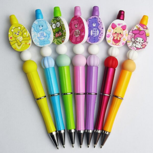 Wholesale 10pcs Colorful Cute Cartoon Bear Focal Beads