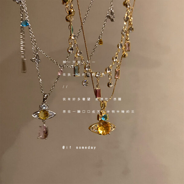 Wholesale 3D Planet Necklace