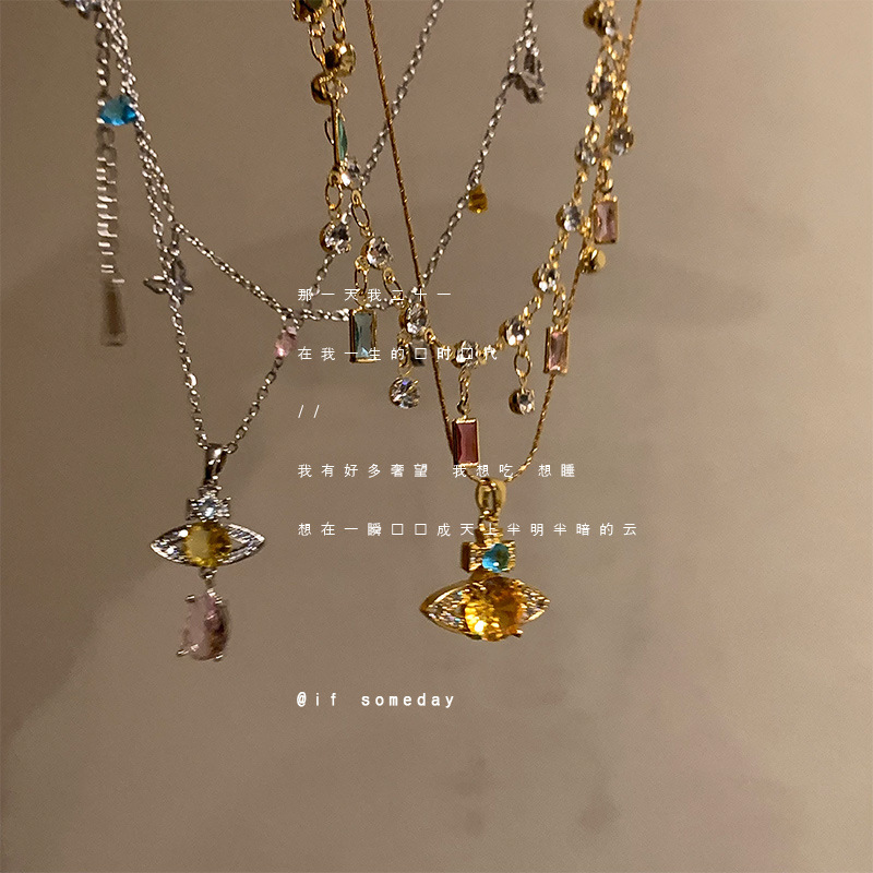 Wholesale 3D Planet Necklace