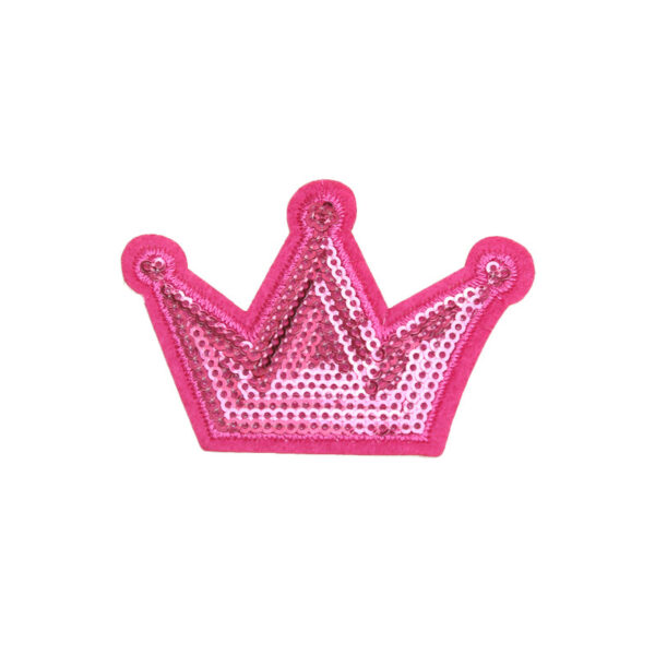 Wholesale Colorful Crown sequin embroidery DIY Patches