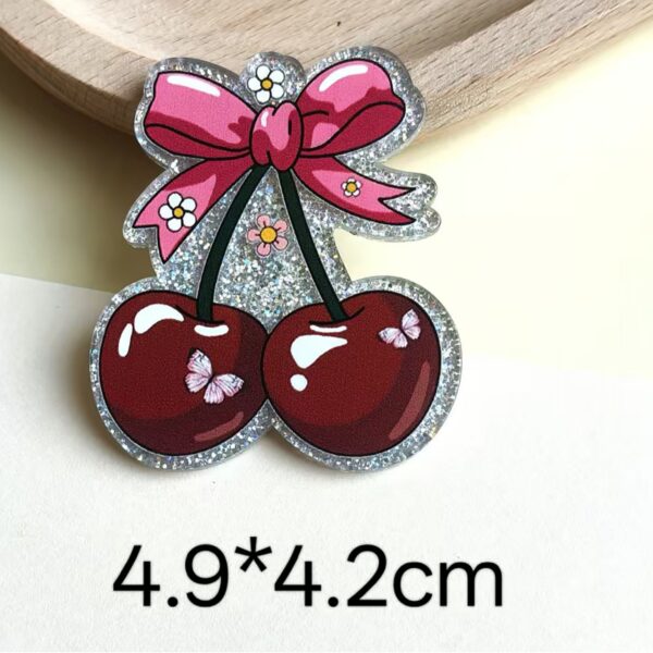 O1CN01kRZd442Fz9u9iebuT_2217615938950-0-cib Wholesale 10pcs loose pink cartoon letters peach heart Acrylic Flatback