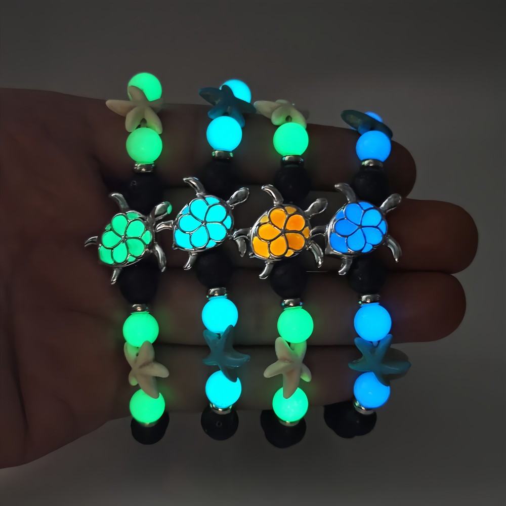 Wholesale Ocean Wind Luminous Sea Turtle Starfish Embellished Bracelet